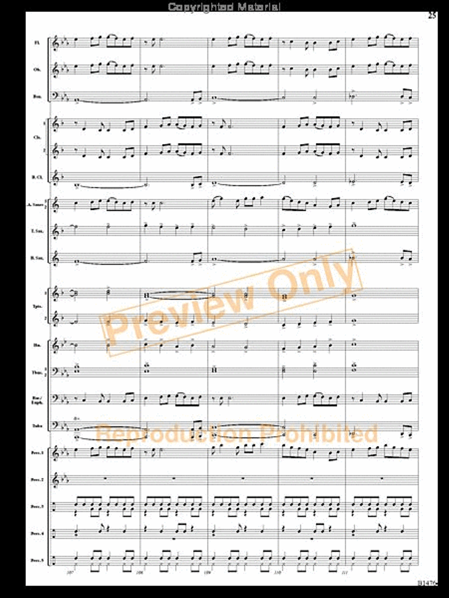 Jungle Dance Jungle Dance Concert Band scores gallery preview page 24