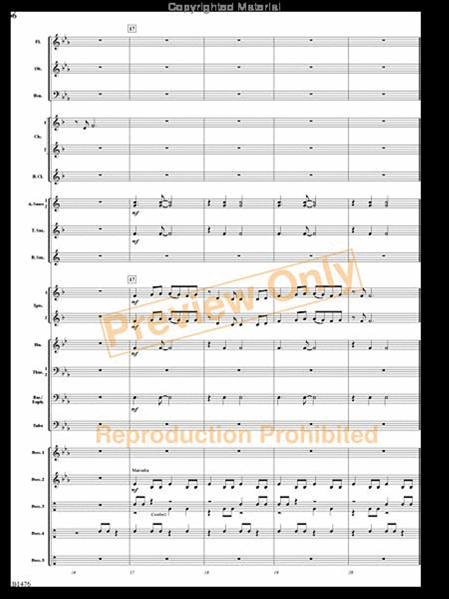 Jungle Dance Jungle Dance Concert Band scores gallery preview page 5