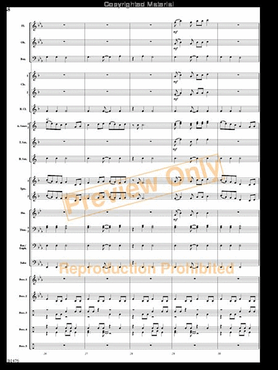 Jungle Dance Jungle Dance Concert Band scores gallery preview page 7