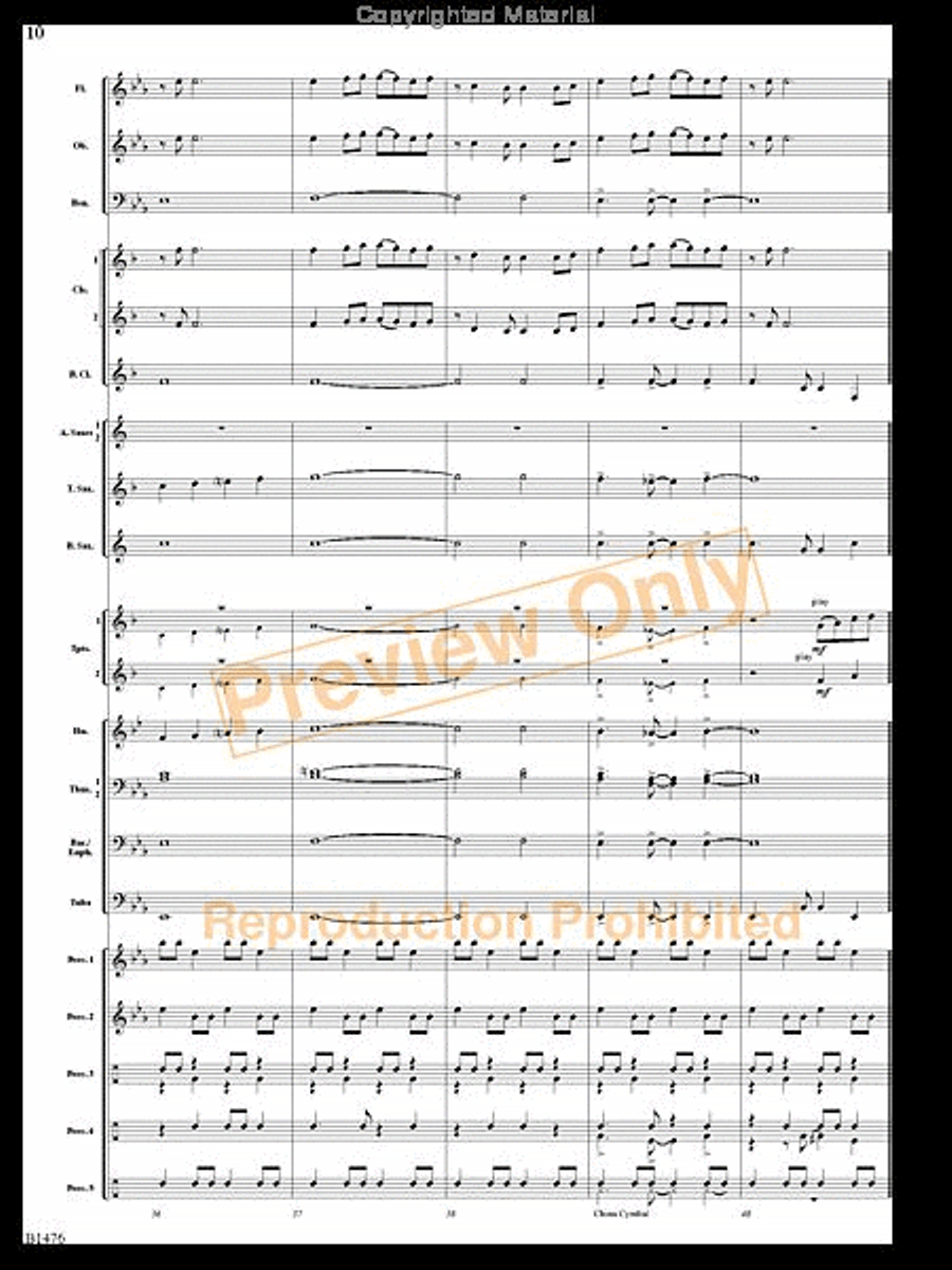 Jungle Dance Jungle Dance Concert Band scores gallery preview page 9