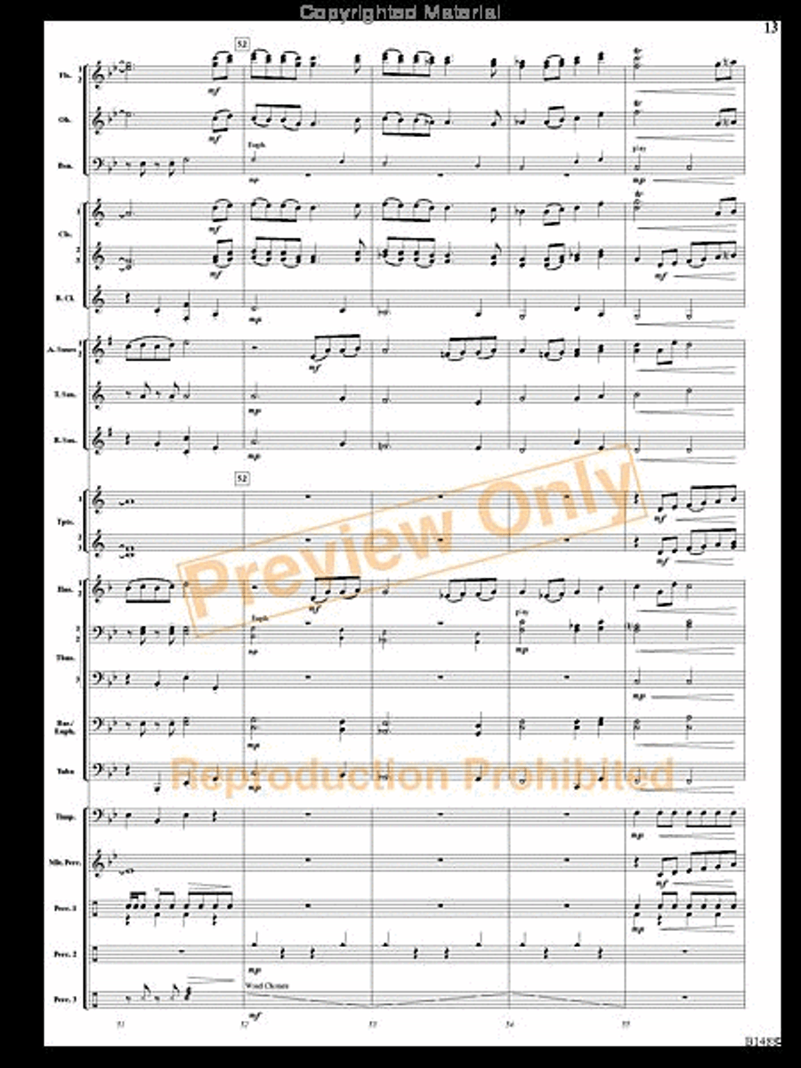Spring River Fantasy Spring River Fantasy Concert Band scores gallery preview page 12