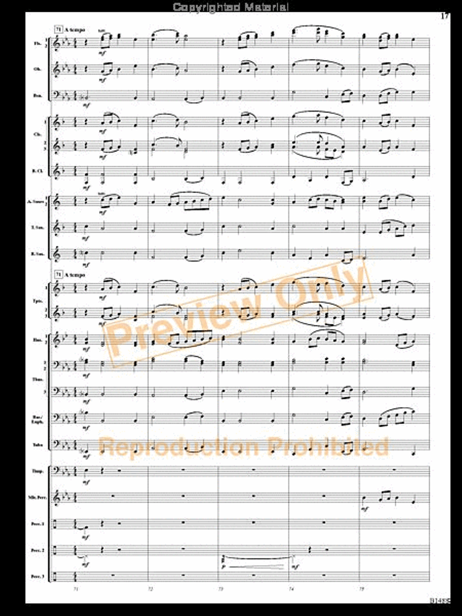 Spring River Fantasy Spring River Fantasy Concert Band scores gallery preview page 16