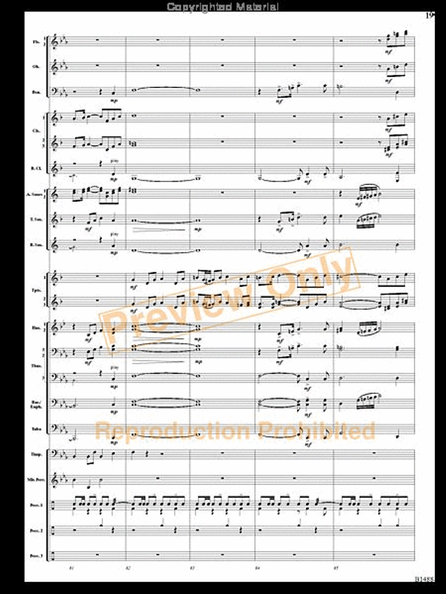 Spring River Fantasy Spring River Fantasy Concert Band scores gallery preview page 18