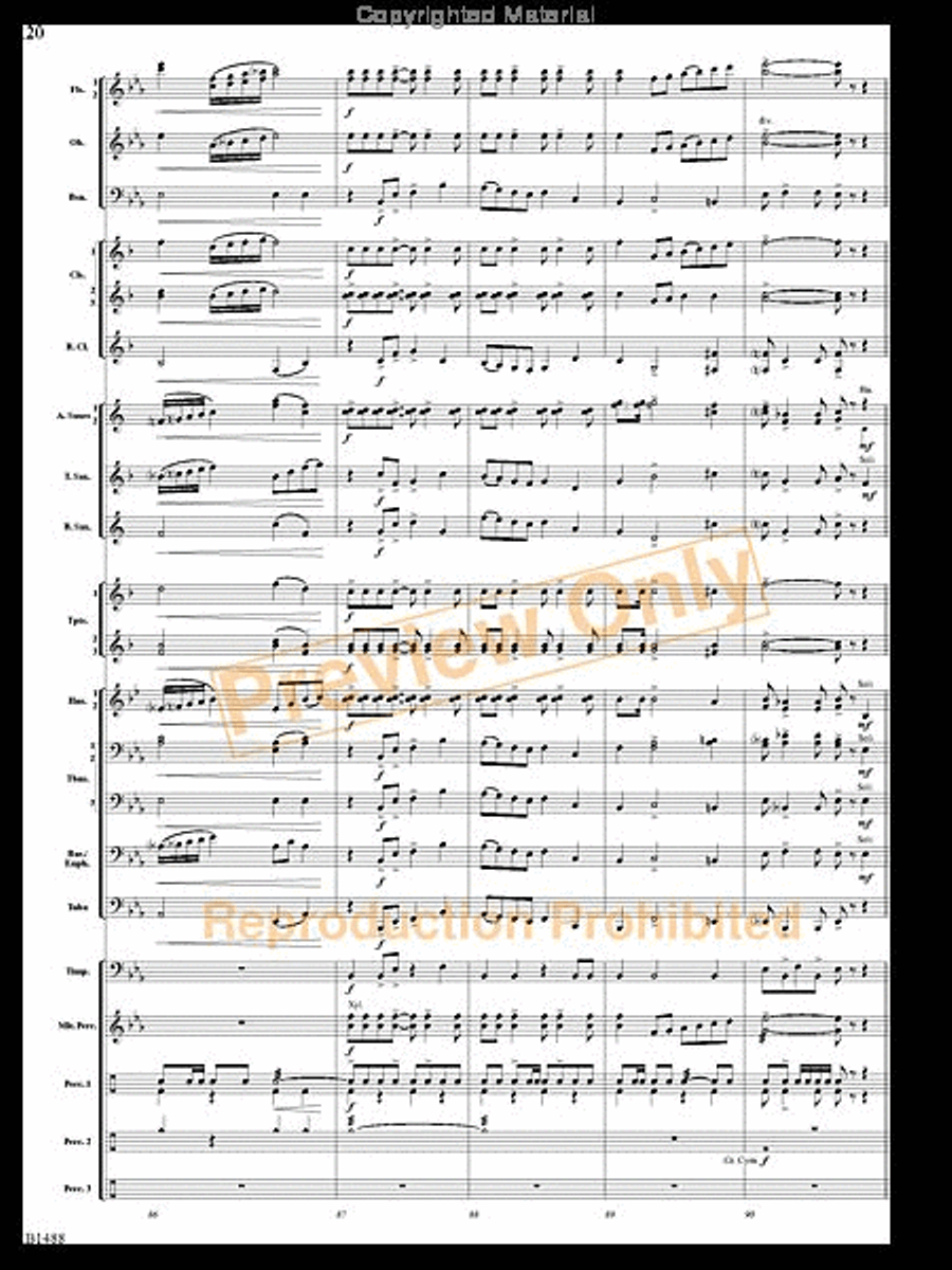 Spring River Fantasy Spring River Fantasy Concert Band scores gallery preview page 19