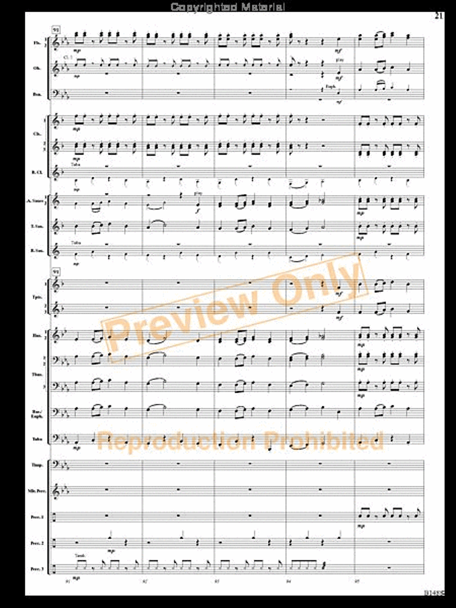 Spring River Fantasy Spring River Fantasy Concert Band scores gallery preview page 20