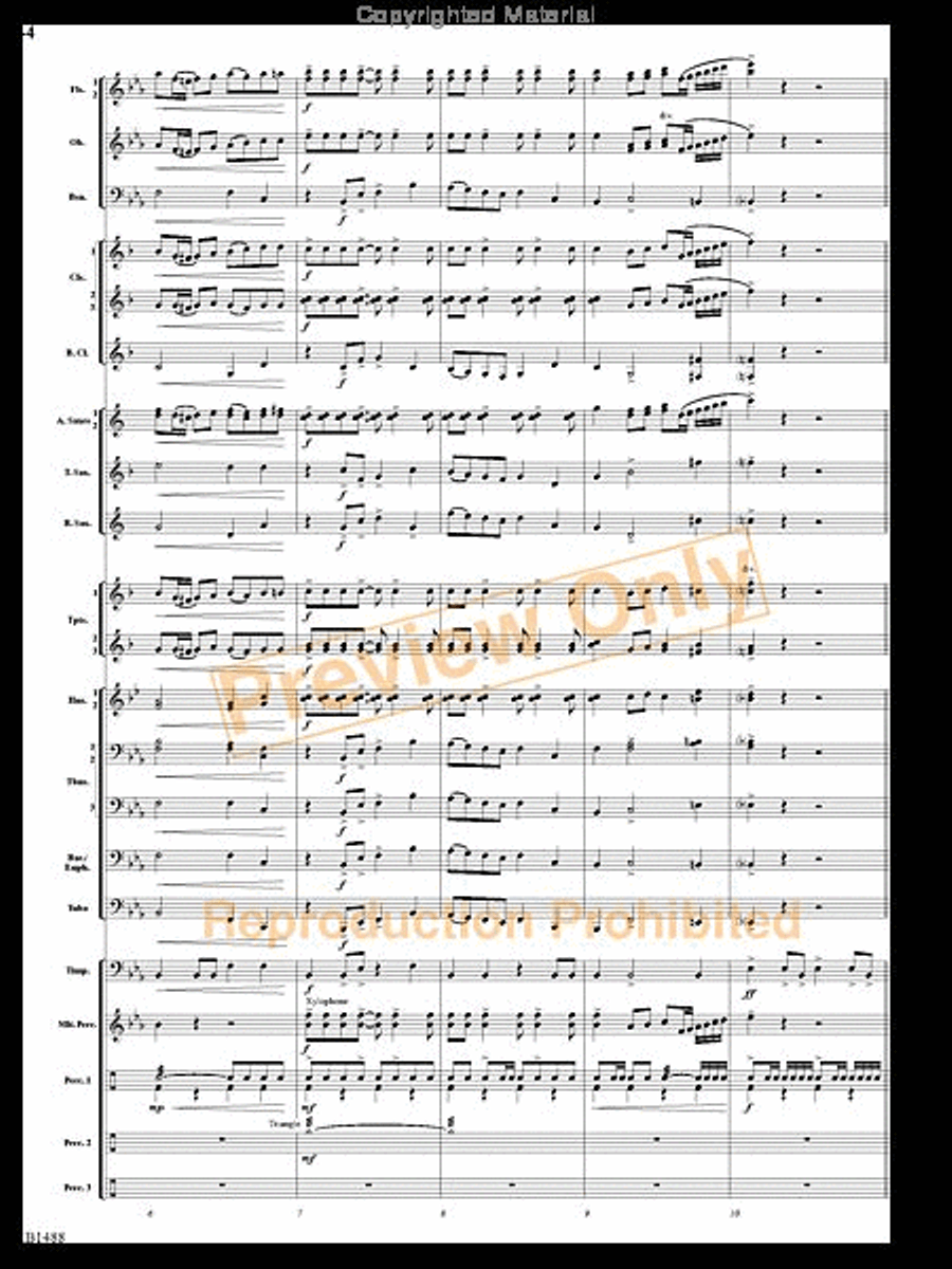 Spring River Fantasy Spring River Fantasy Concert Band scores gallery preview page 3