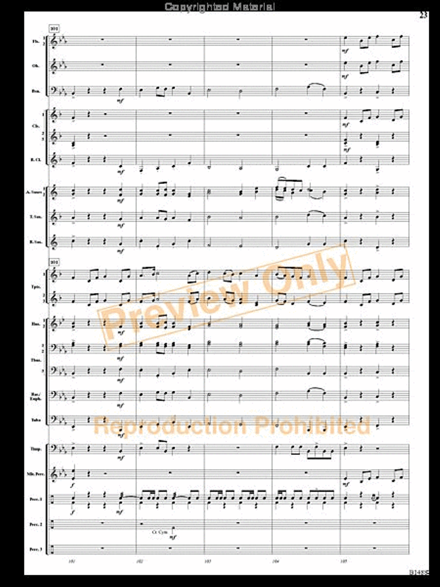 Spring River Fantasy Spring River Fantasy Concert Band scores gallery preview page 22