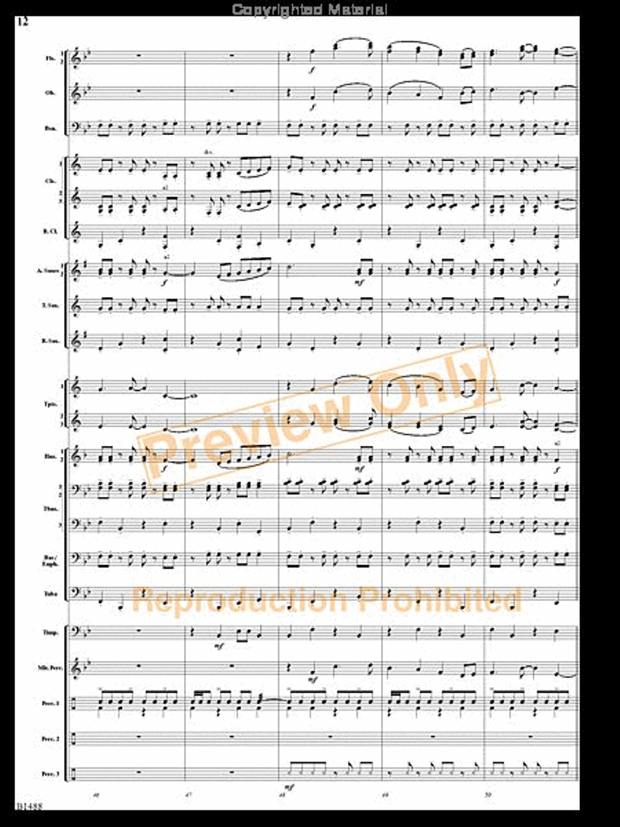 Spring River Fantasy Spring River Fantasy Concert Band scores gallery preview page 11