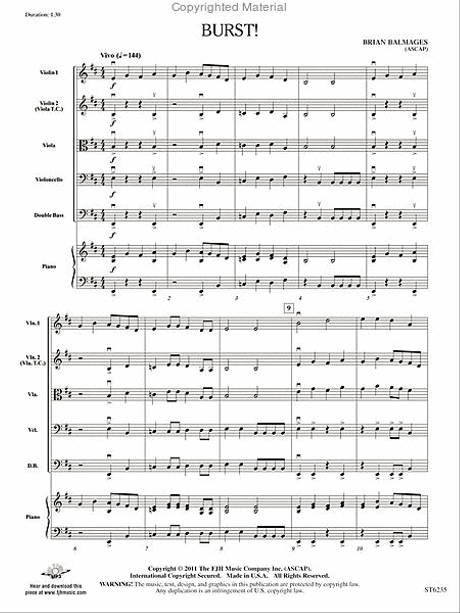 Burst! Burst! String Orchestra scores gallery preview page 2