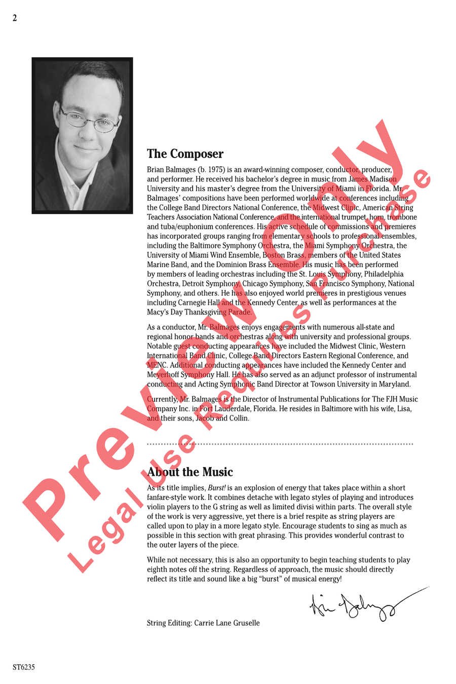 Burst! String Orchestra scores gallery preview page 2