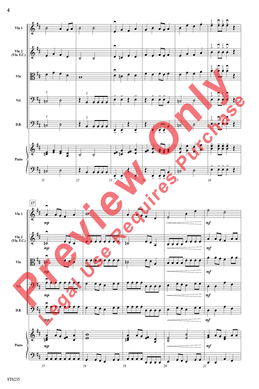 Burst! String Orchestra scores gallery preview page 4