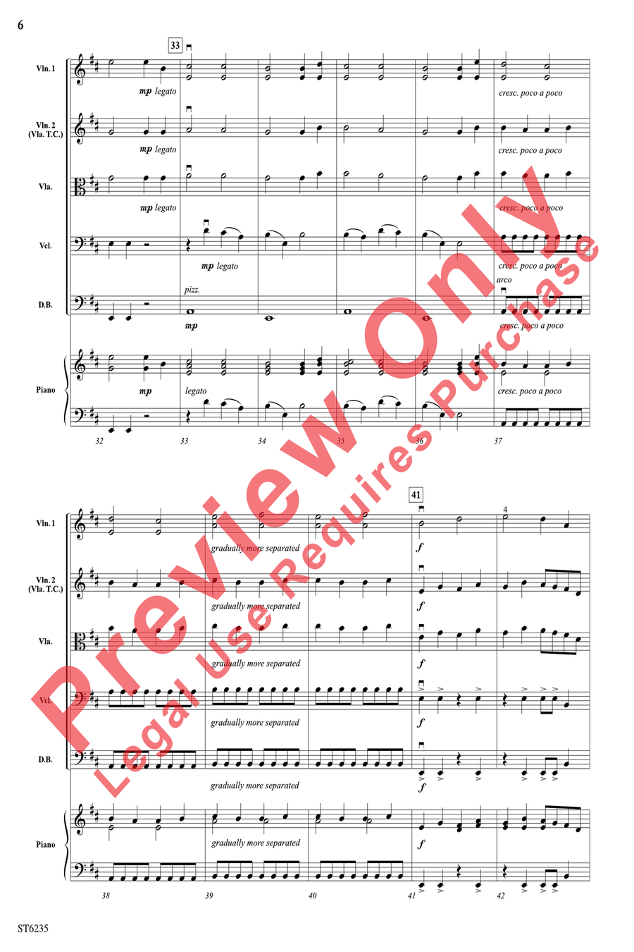 Burst! String Orchestra scores gallery preview page 6