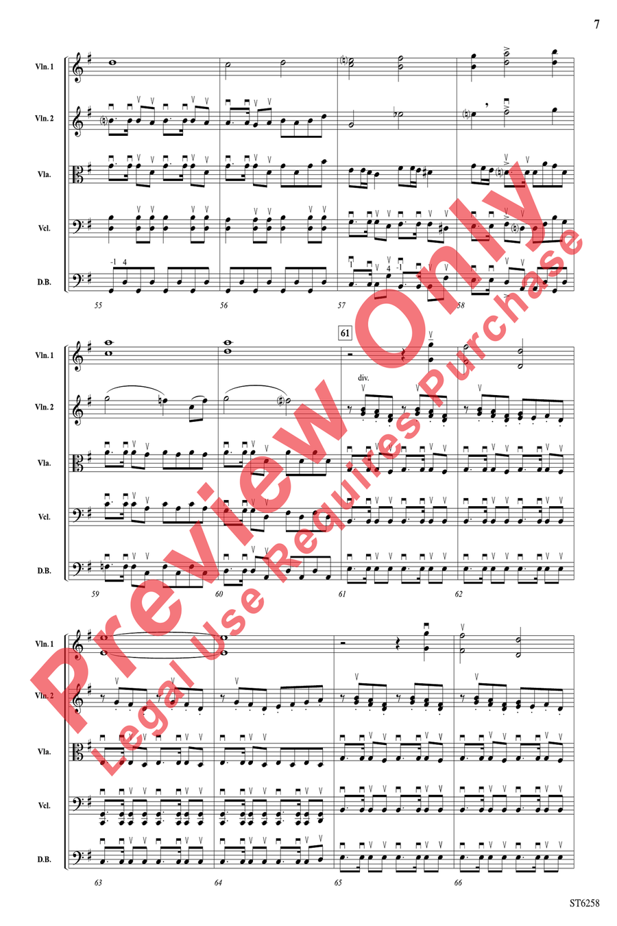 Legend of the Phantom Pirates String Orchestra scores gallery preview page 7