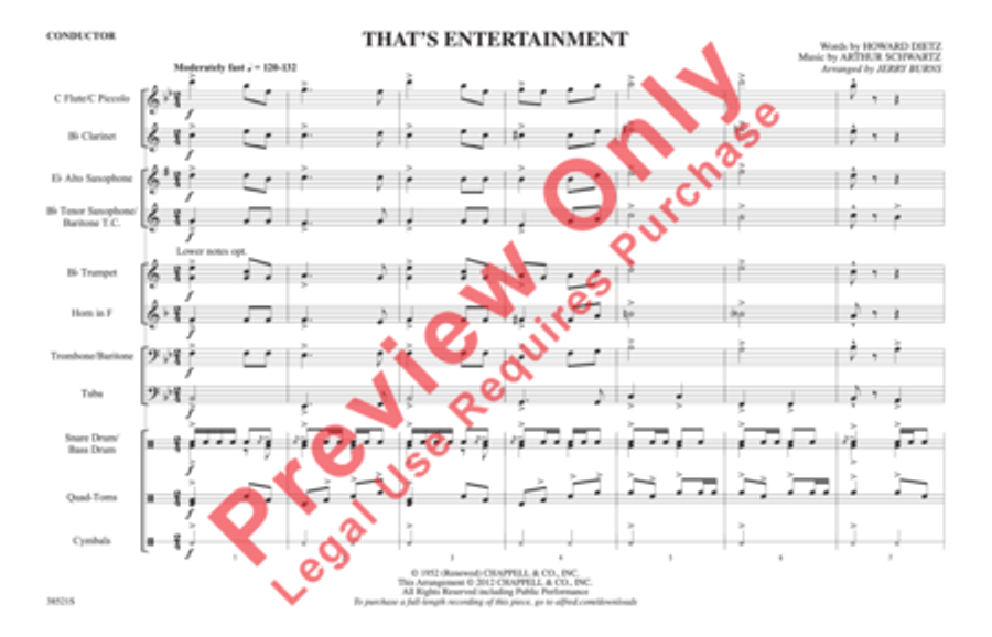 That's Entertainment That's Entertainment Marching Band scores gallery preview page 2
