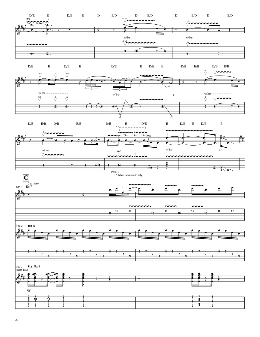 Dream Song Dream Song Acoustic Guitar scores gallery preview page 4