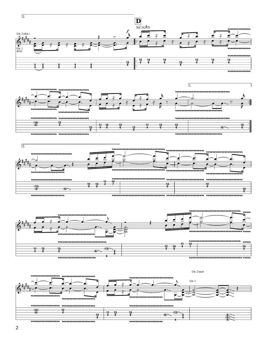 Light Years Away Light Years Away Acoustic Guitar scores gallery preview page 2