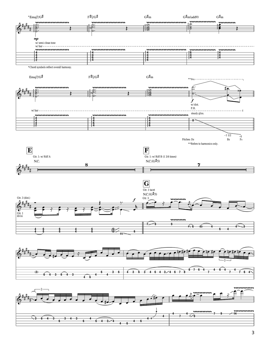 Light Years Away Light Years Away Acoustic Guitar scores gallery preview page 3