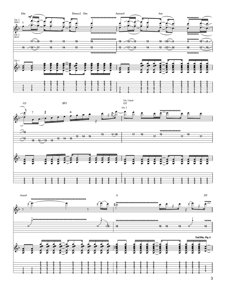 Premonition Premonition Acoustic Guitar scores gallery preview page 3