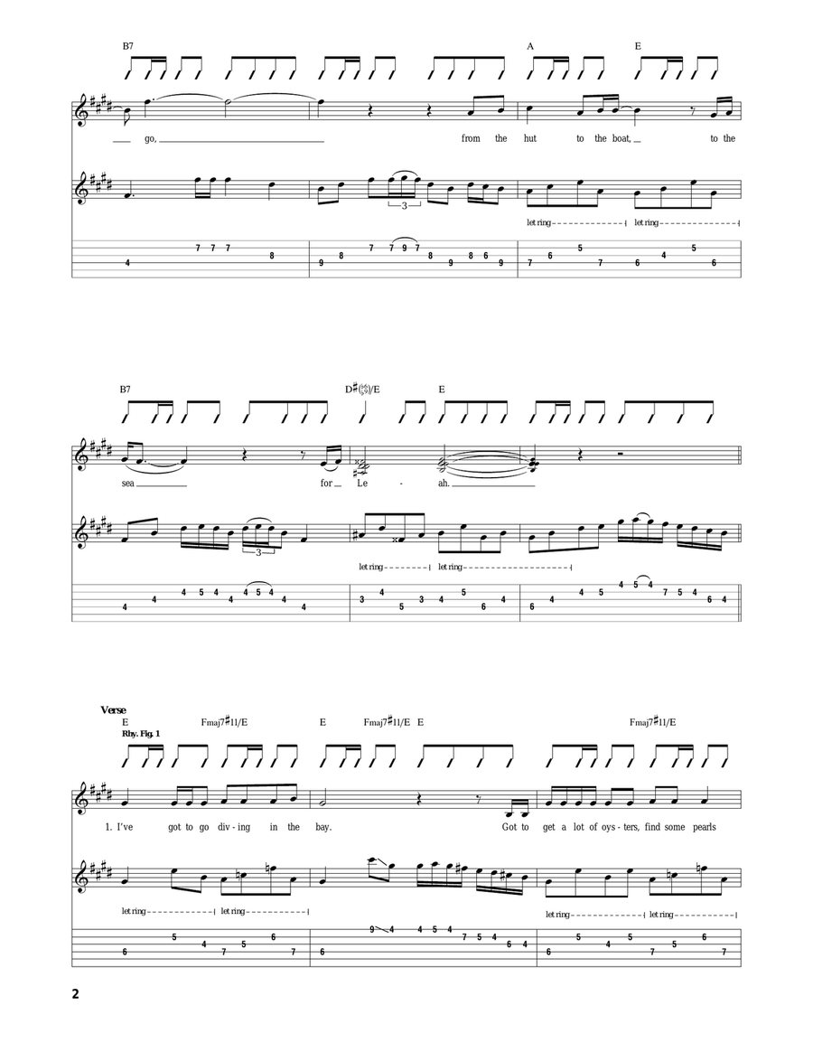 Leah Leah Acoustic Guitar scores gallery preview page 2
