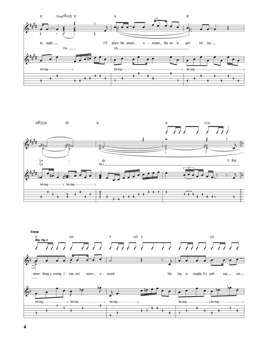 Leah Leah Acoustic Guitar scores gallery preview page 4