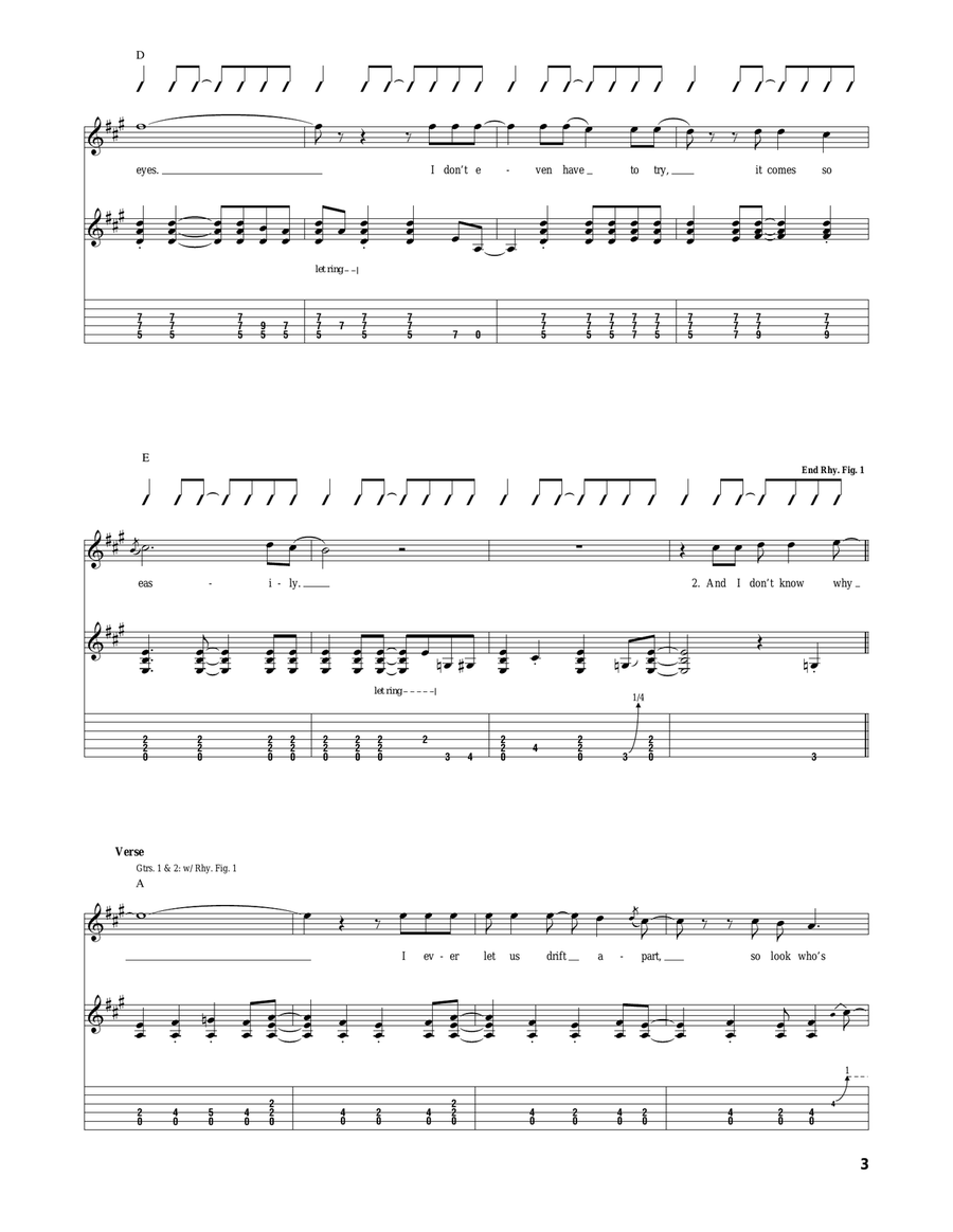 (All I Can Do Is) Dream You Acoustic Guitar scores gallery preview page 3