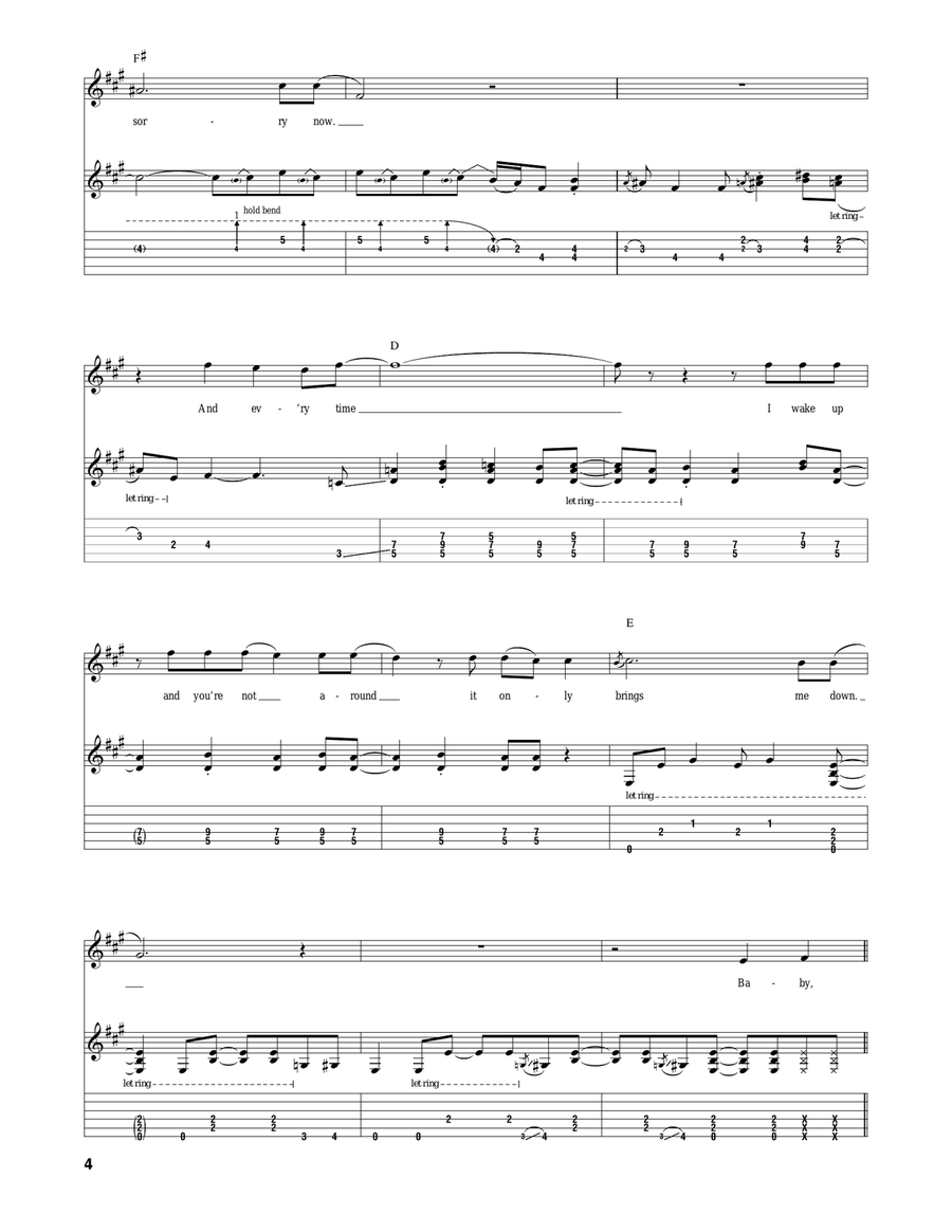 (All I Can Do Is) Dream You Acoustic Guitar scores gallery preview page 4