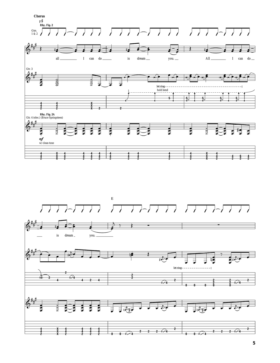 (All I Can Do Is) Dream You Acoustic Guitar scores gallery preview page 5