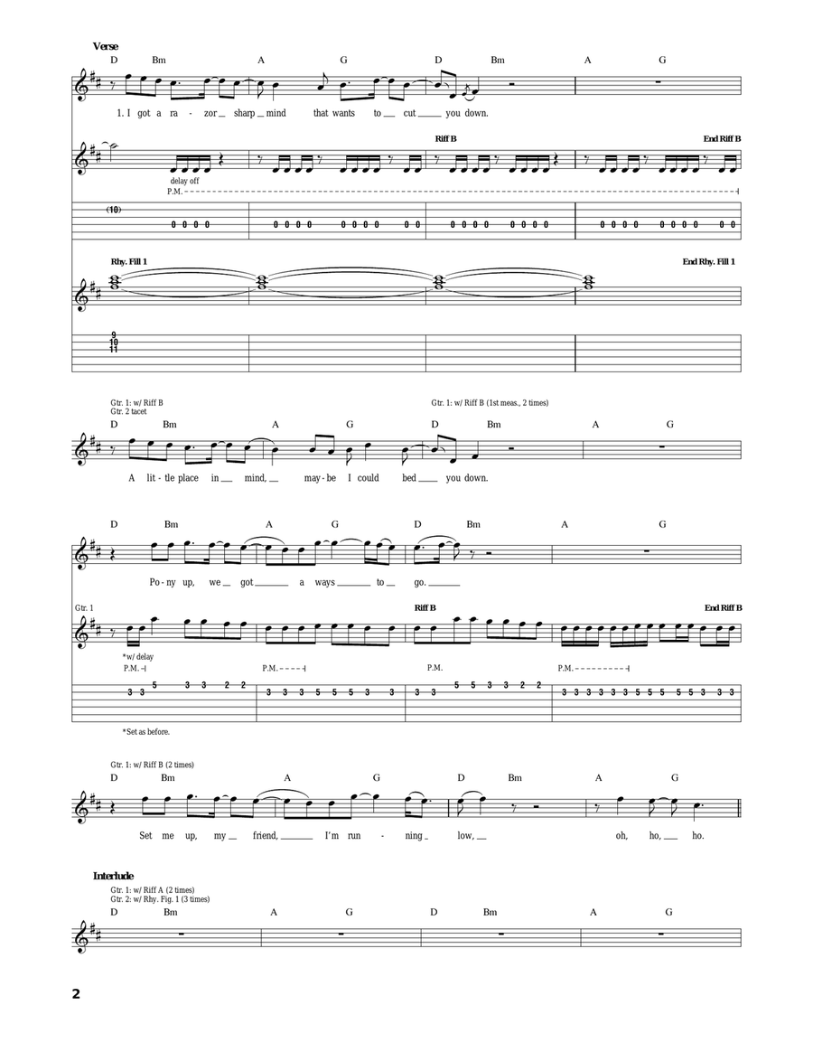 Pony Up Pony Up Acoustic Guitar scores gallery preview page 2