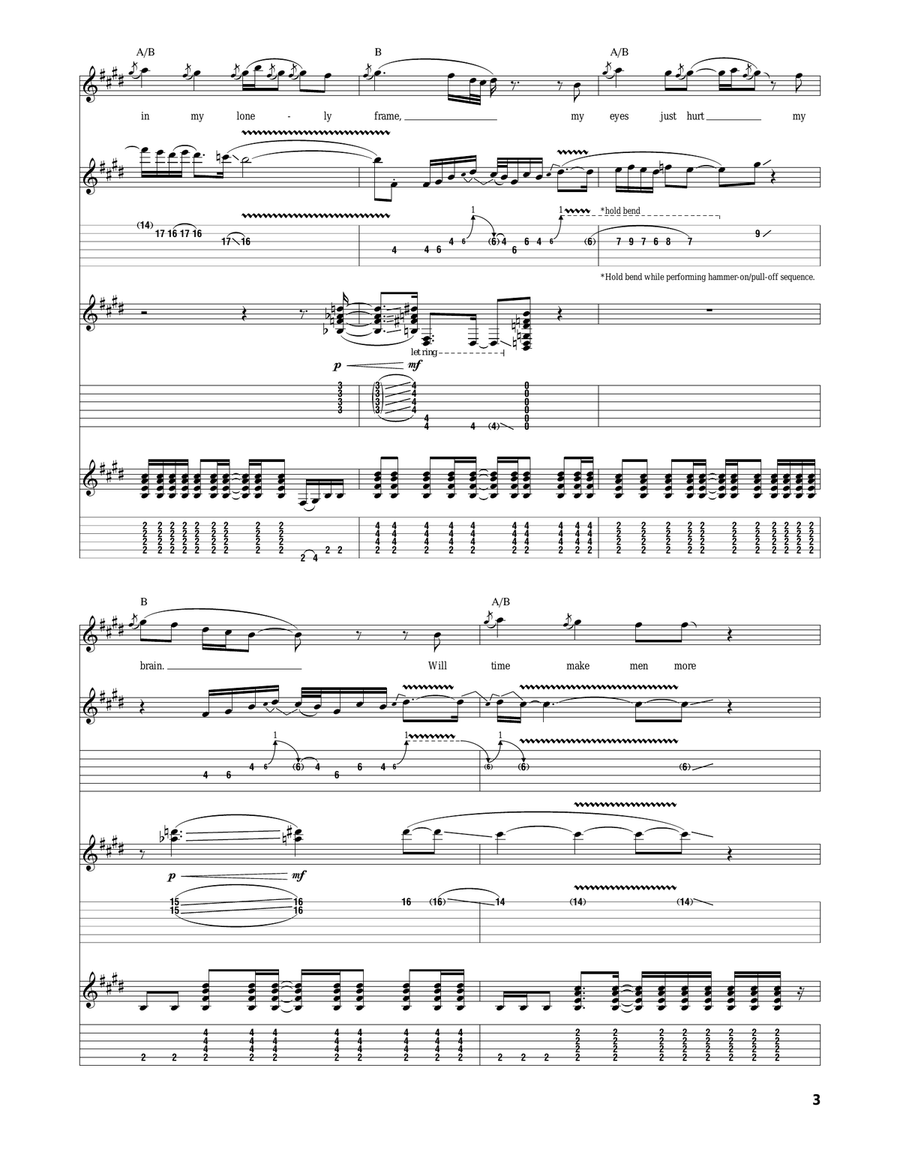 Shapes Of Things Shapes Of Things Acoustic Guitar scores gallery preview page 3