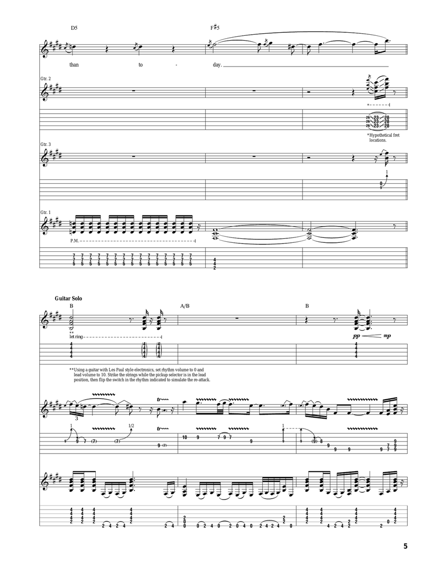Shapes Of Things Shapes Of Things Acoustic Guitar scores gallery preview page 5