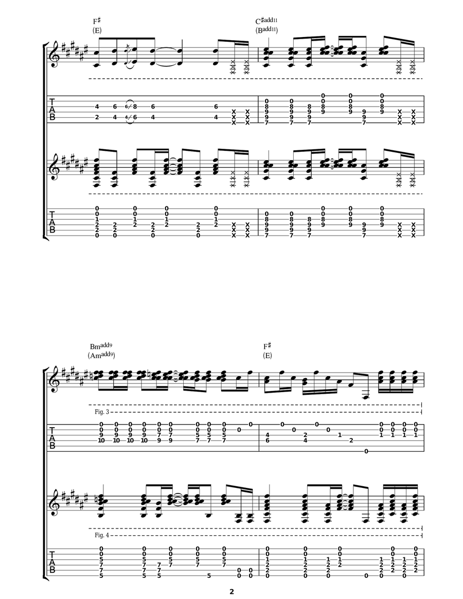 The Morning Son The Morning Son Guitar Tablature scores gallery preview page 2