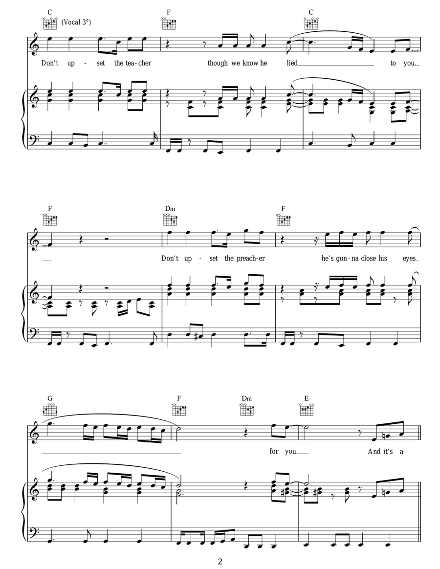 The Circus The Circus Acoustic Guitar scores gallery preview page 2