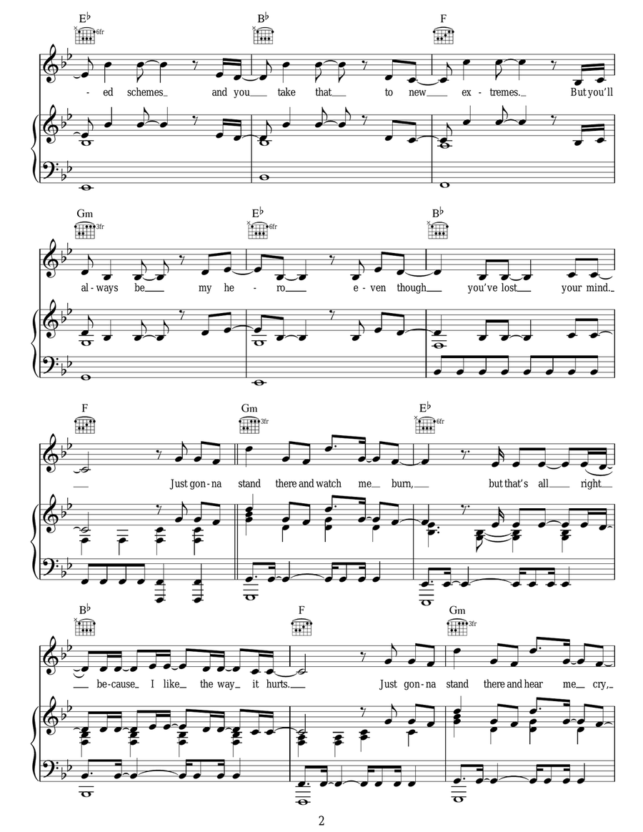 Love The Way You Lie, Pt. 2 Acoustic Guitar scores gallery preview page 2