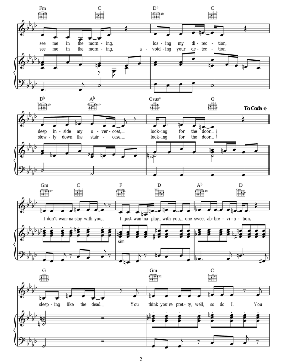 No Imagination No Imagination Acoustic Guitar scores gallery preview page 2
