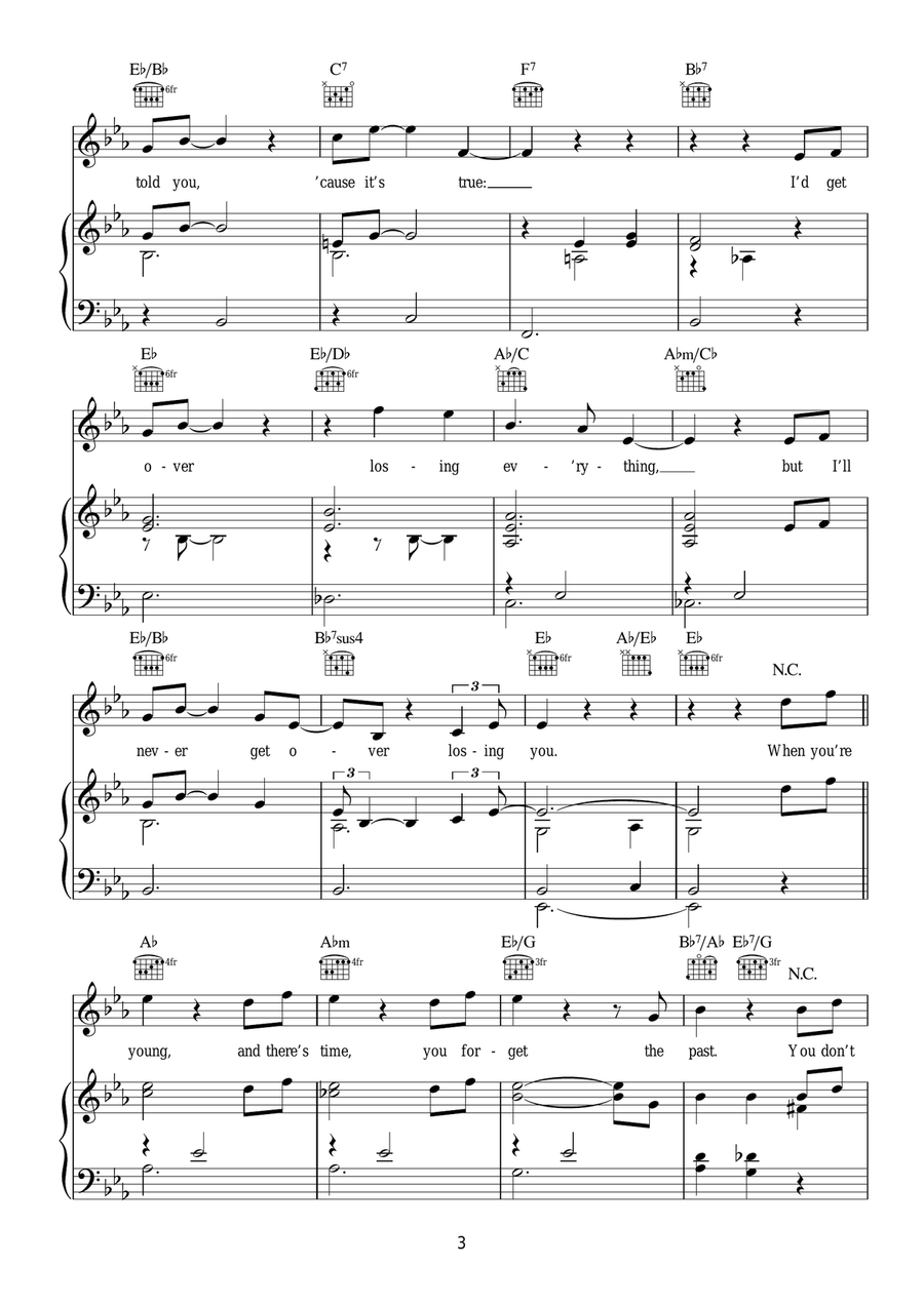 Losing You Losing You Acoustic Guitar scores gallery preview page 3