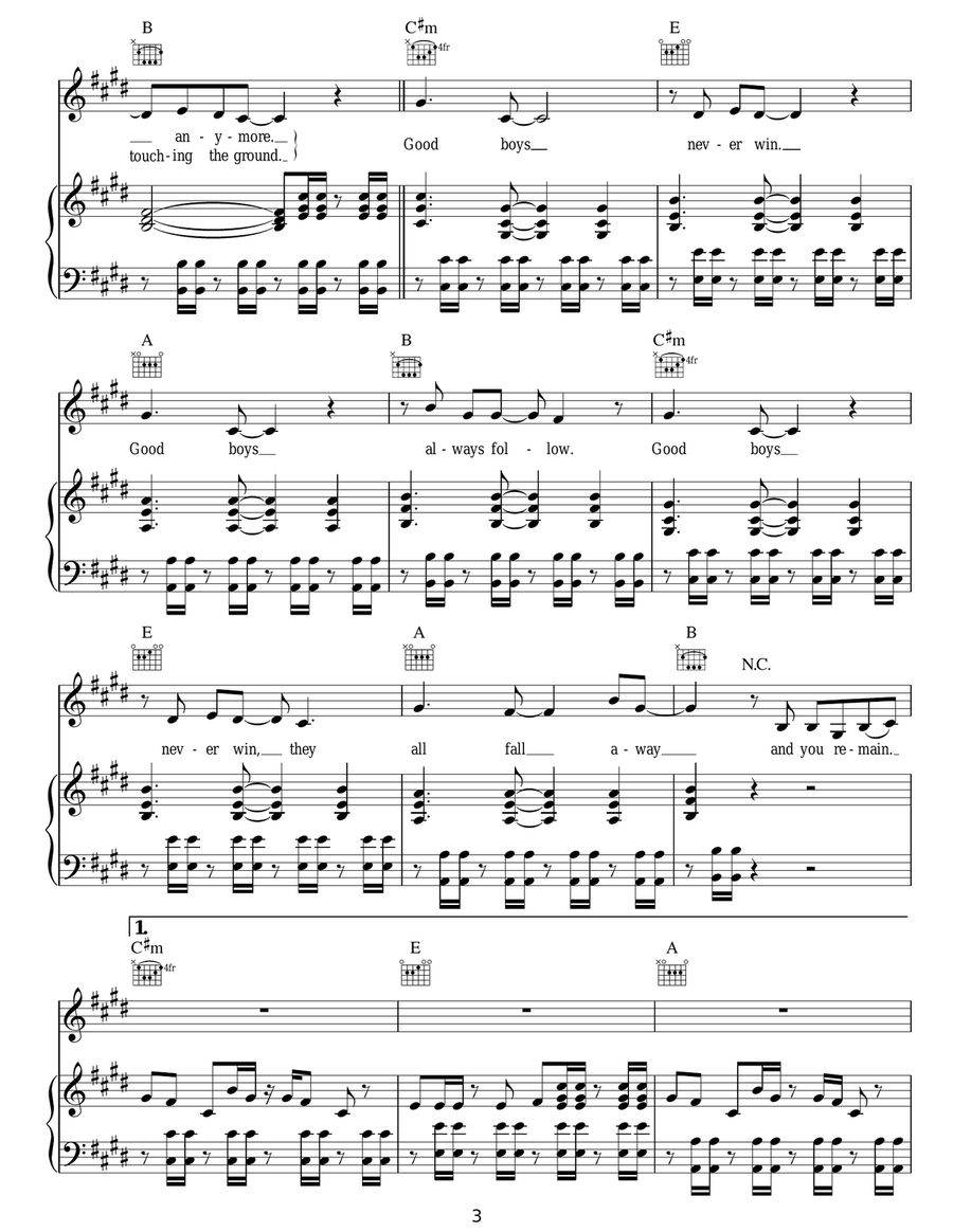 Good Boys Acoustic Guitar scores gallery preview page 3