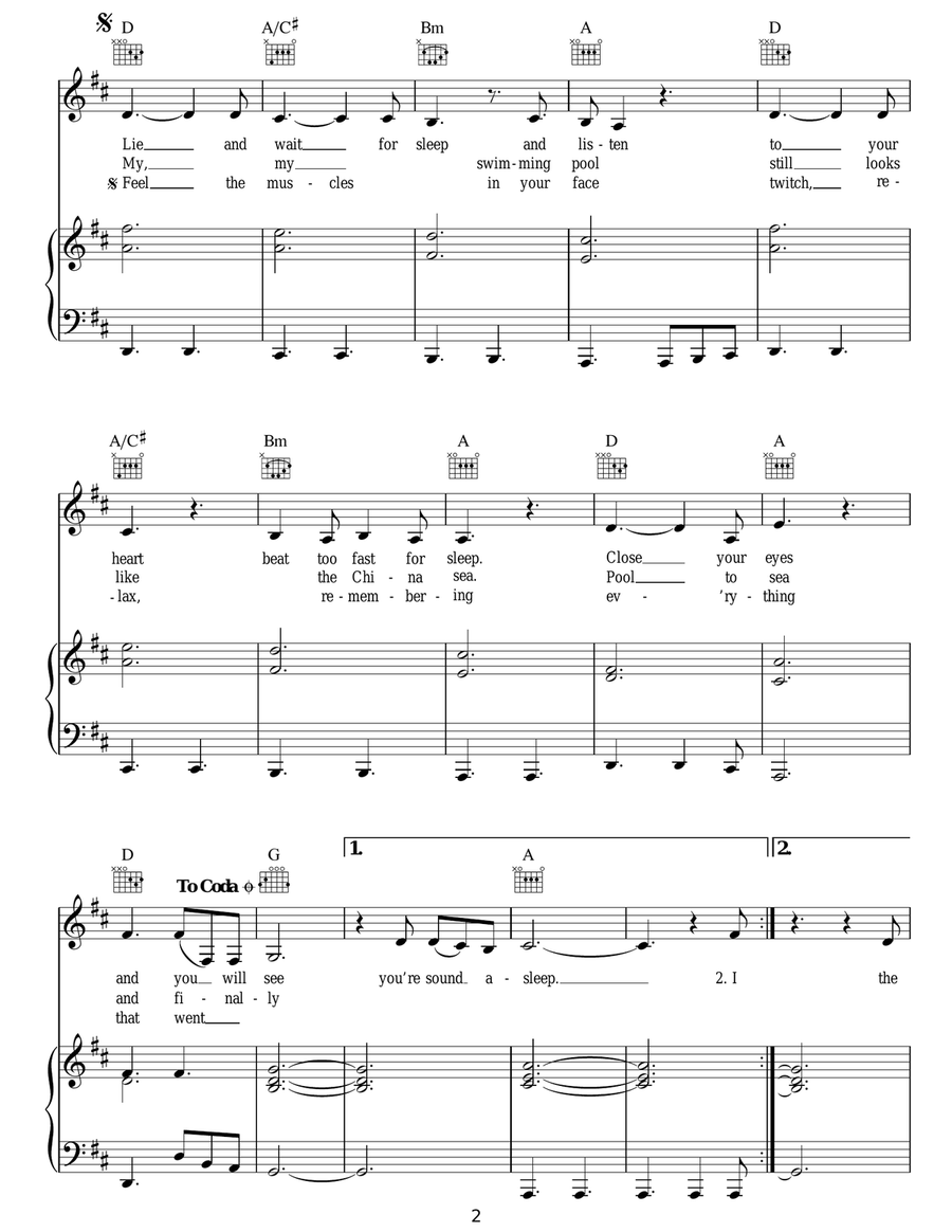 Sound Asleep Sound Asleep Acoustic Guitar scores gallery preview page 2