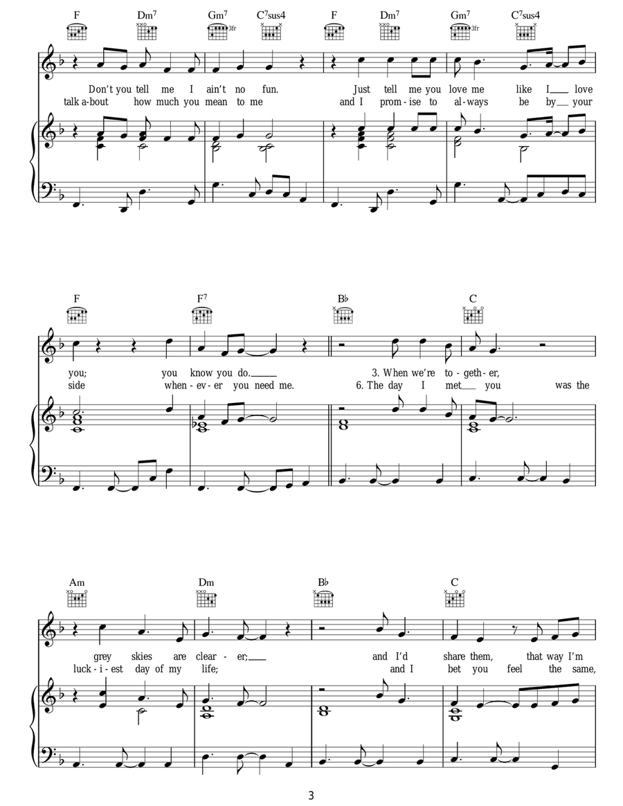We Belong Together (from Toy Story 3) Guitar scores gallery preview page 3