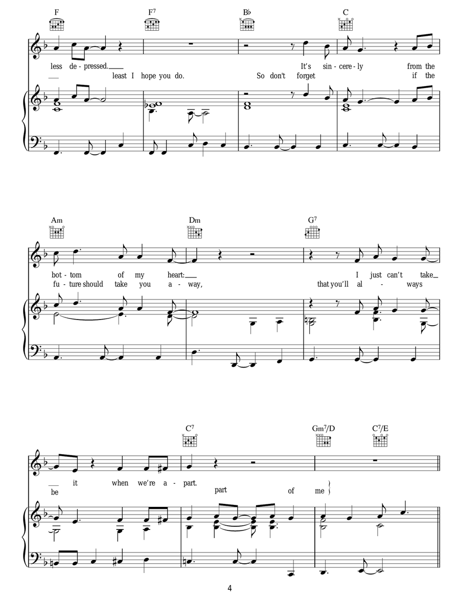 We Belong Together (from Toy Story 3) Guitar scores gallery preview page 4