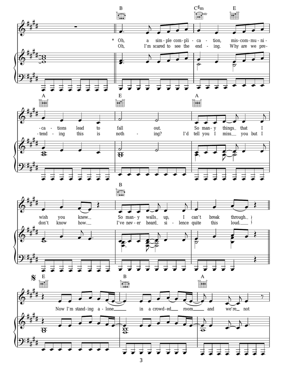 The Story Of Us The Story Of Us Acoustic Guitar scores gallery preview page 3