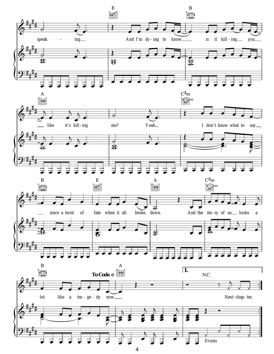 The Story Of Us The Story Of Us Acoustic Guitar scores gallery preview page 4