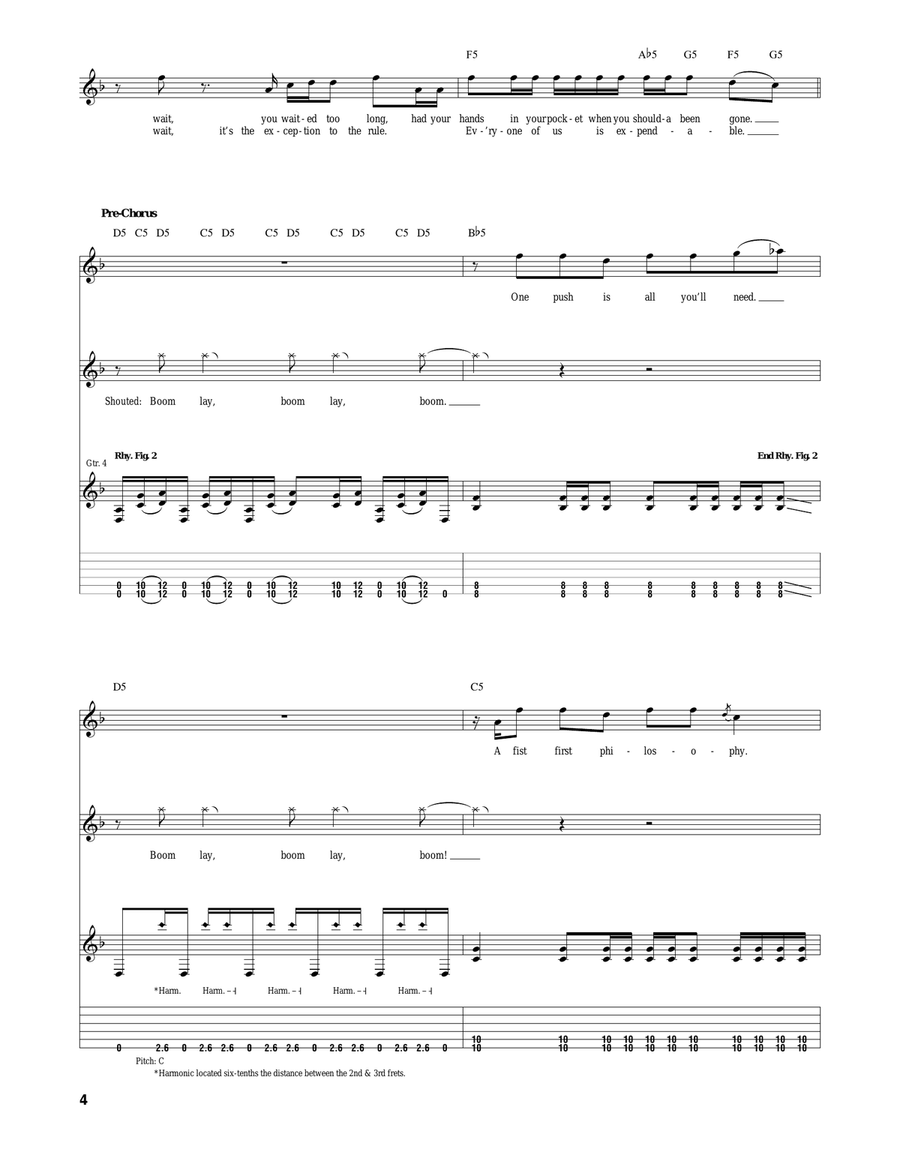 Diamond Eyes (Boom-Lay Boom-Lay Boom) Acoustic Guitar scores gallery preview page 4