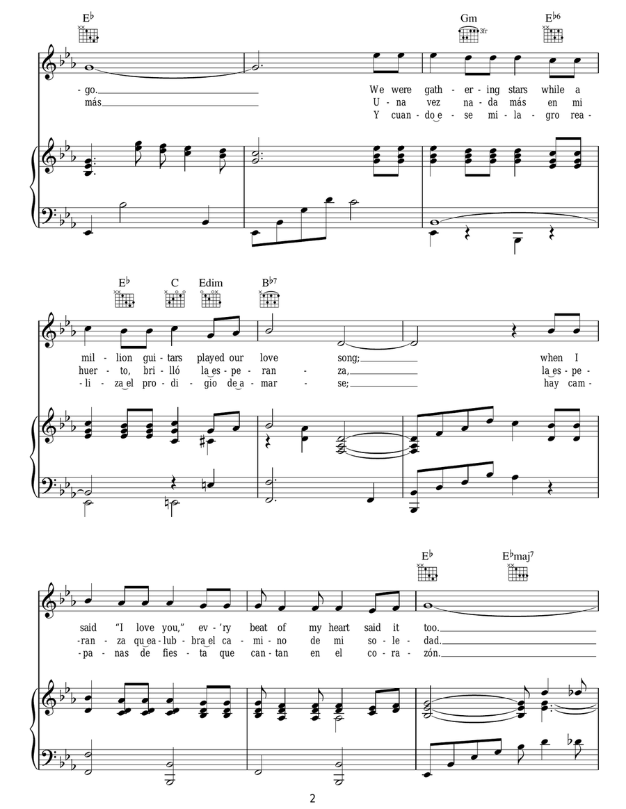 You Belong To My Heart (Solamente Una Vez) Guitar scores gallery preview page 2