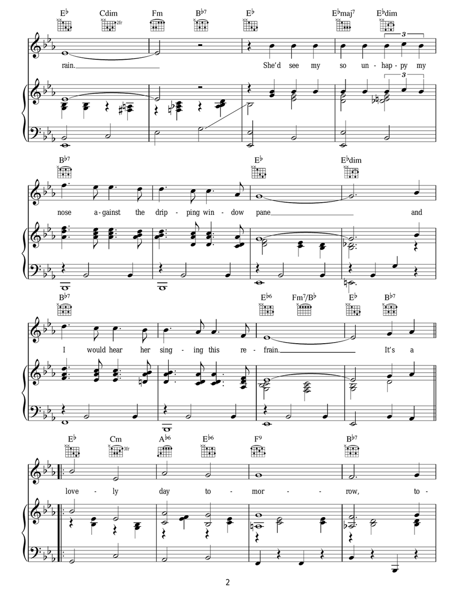 It's A Lovely Day Tomorrow Guitar scores gallery preview page 2