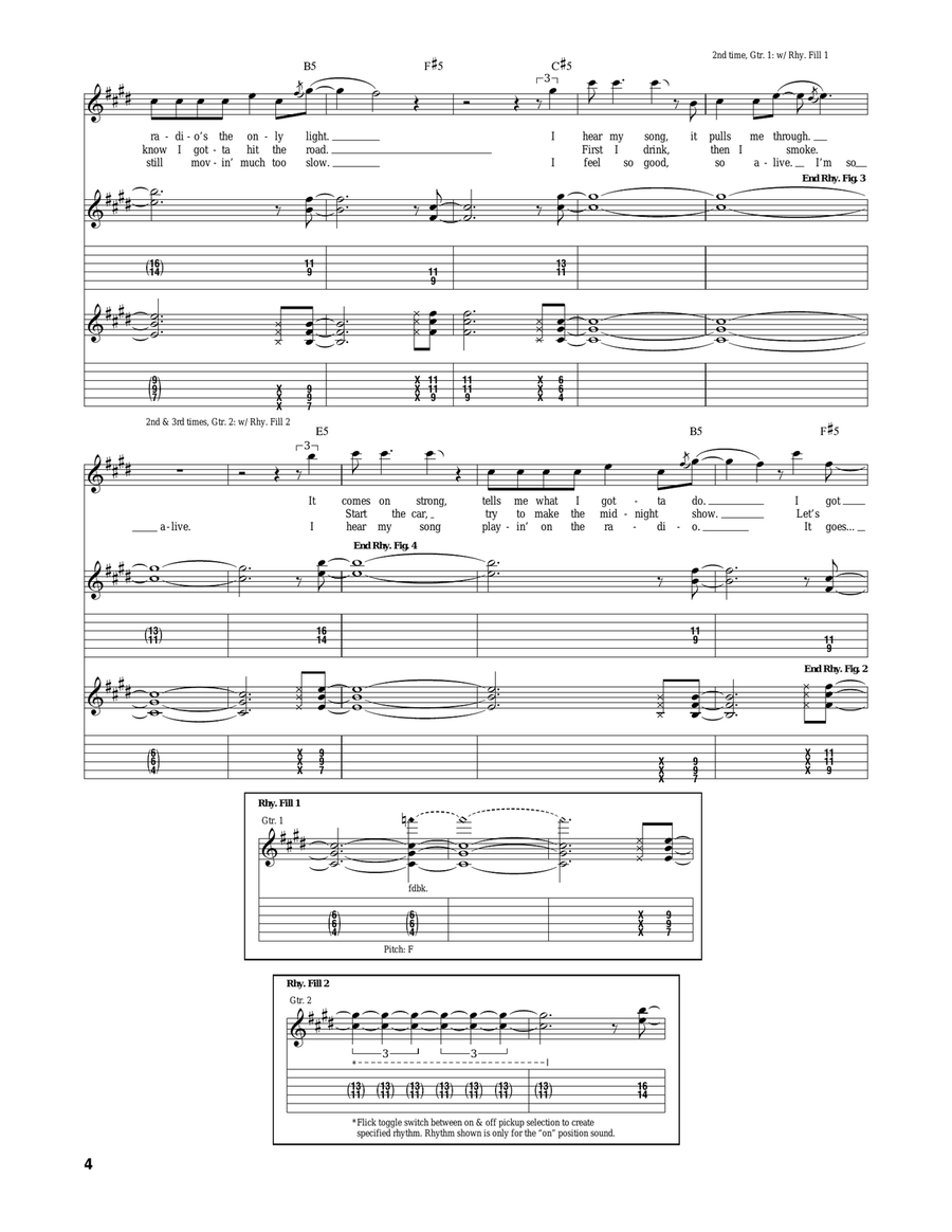 Detroit Rock City Detroit Rock City Acoustic Guitar scores gallery preview page 3