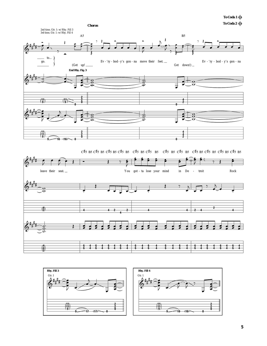 Detroit Rock City Detroit Rock City Acoustic Guitar scores gallery preview page 4
