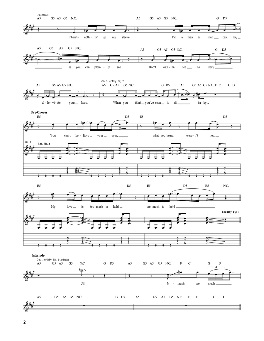 Larger Than Life Larger Than Life Acoustic Guitar scores gallery preview page 2