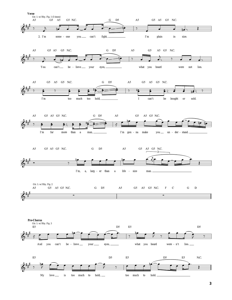Larger Than Life Larger Than Life Acoustic Guitar scores gallery preview page 3