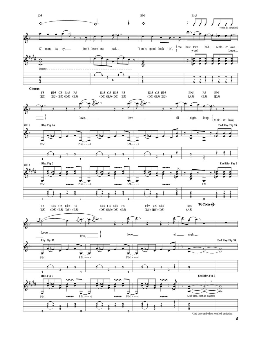 Makin' Love Makin' Love Acoustic Guitar scores gallery preview page 3