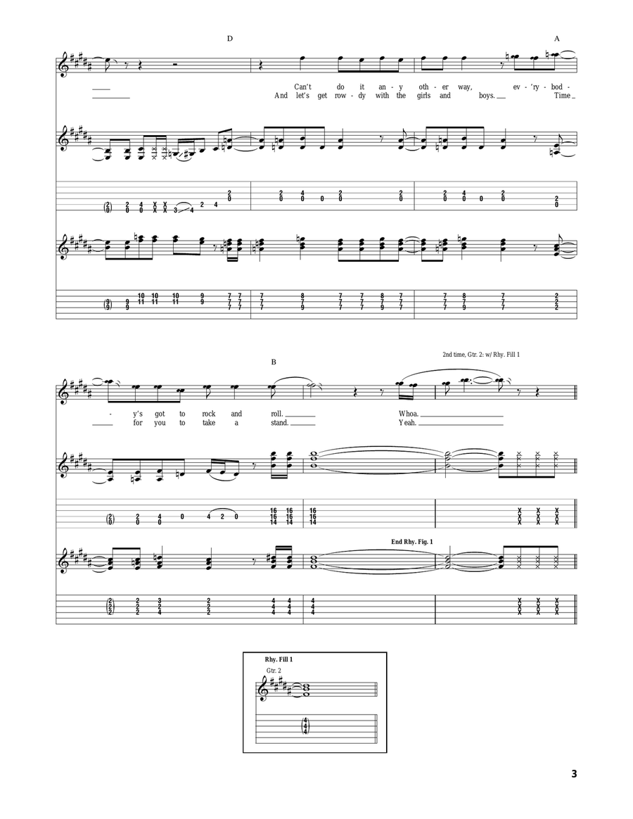 Shout It Out Loud Acoustic Guitar scores gallery preview page 3